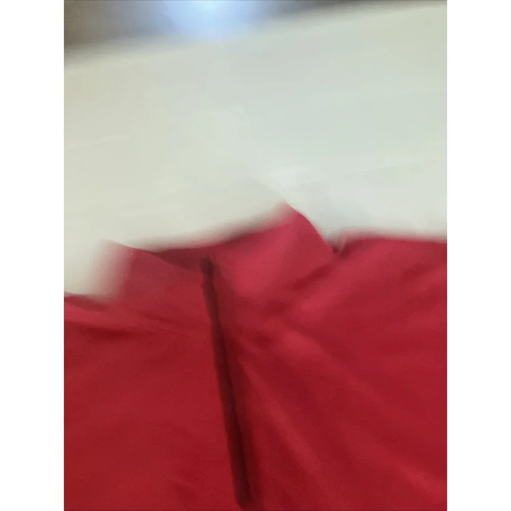Solaris Performance Men's Red Polyester 1/4 Zip Red 3XT